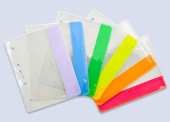 Color Bar ID Badge Holders