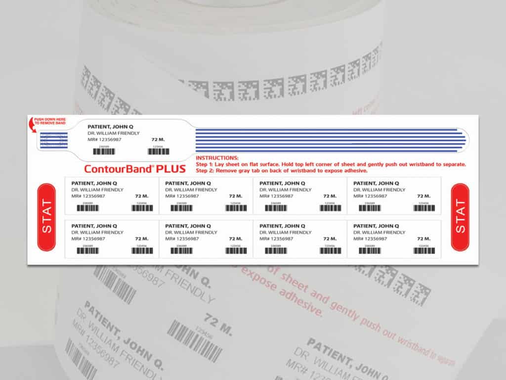 ContourBand Plus Patient Wristband & Labels