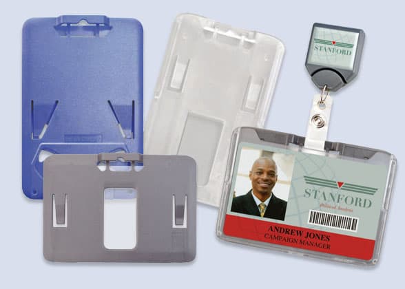 Rigid Plastic ID Badge Holders