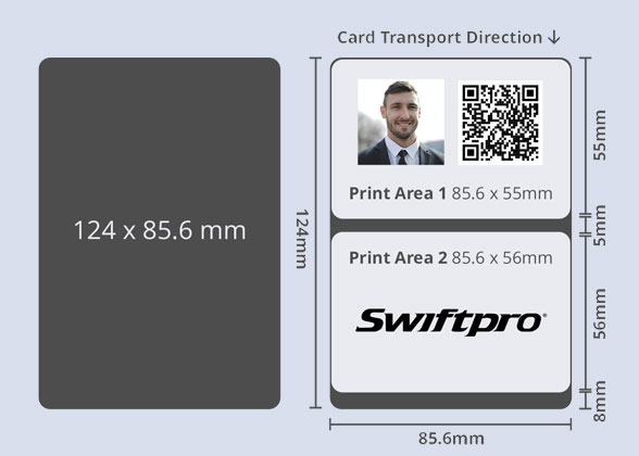 swiftpro k65xl oversized card print area